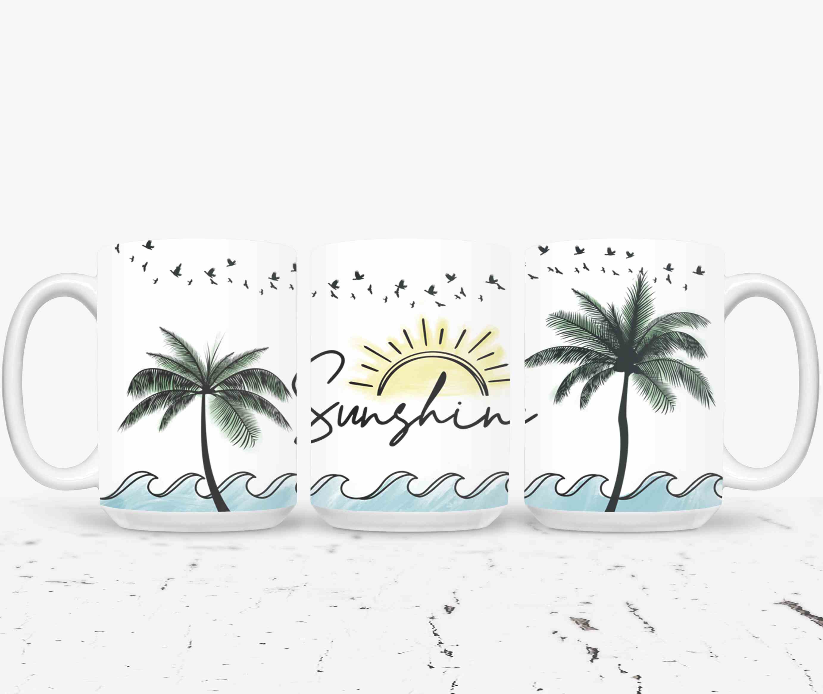Sunshine Palm Trees-10690